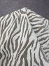 Zebra Desenli Keten Kumaş Metre ile | Animal Print Ağır Gramajlı Dokuma Döşemelik ve Perdelik Ev Dekorasyon Kumaşı – 140 cm En