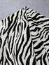 Zebra Desenli Keten Kumaş Metre ile | Animal Print Ağır Gramajlı Dokuma Döşemelik ve Perdelik Ev Dekorasyon Kumaşı – 140 cm En
