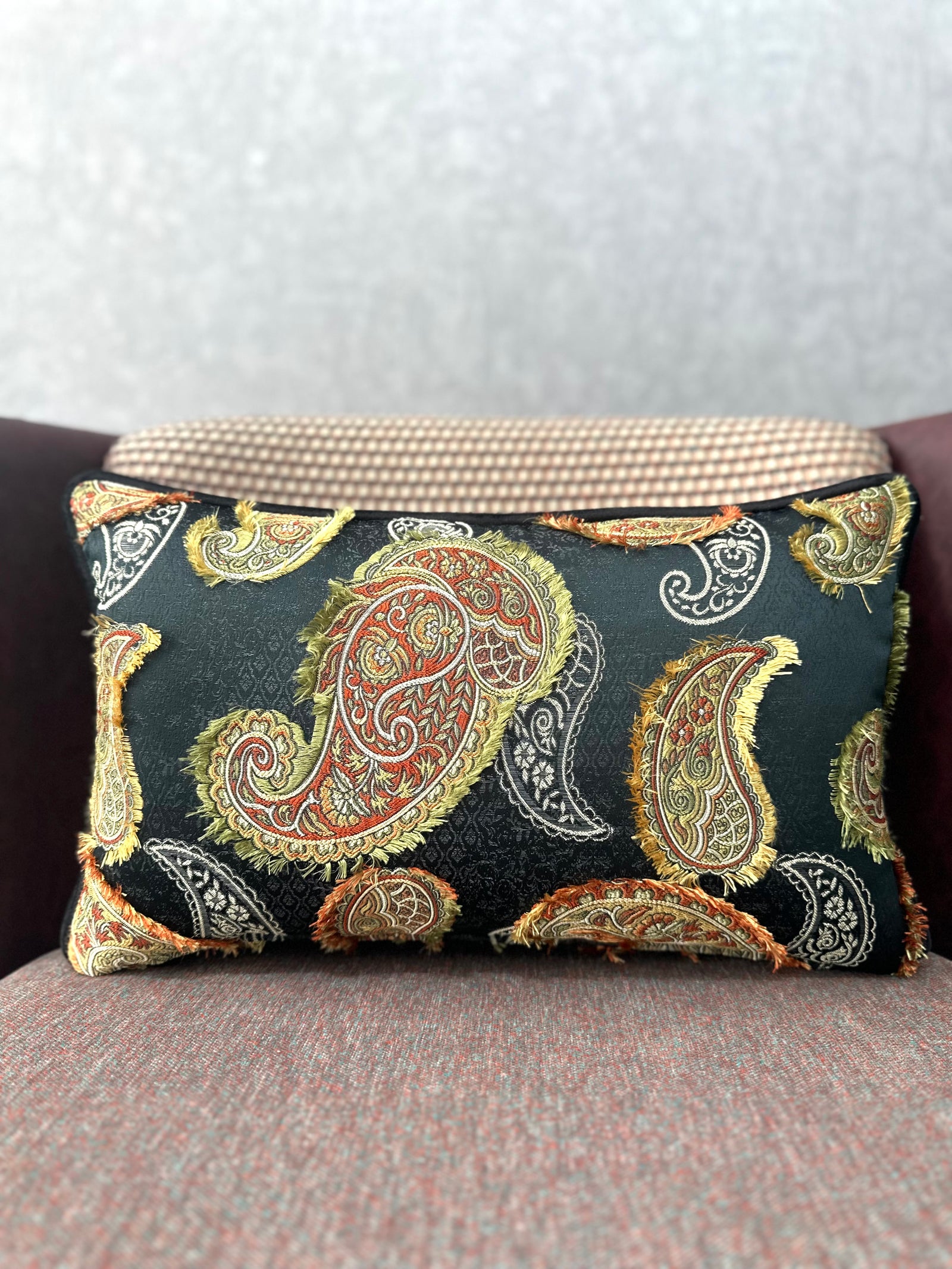 Şal-319 (SİYAH ZEMİNLİ) DİKDÖRTGEN