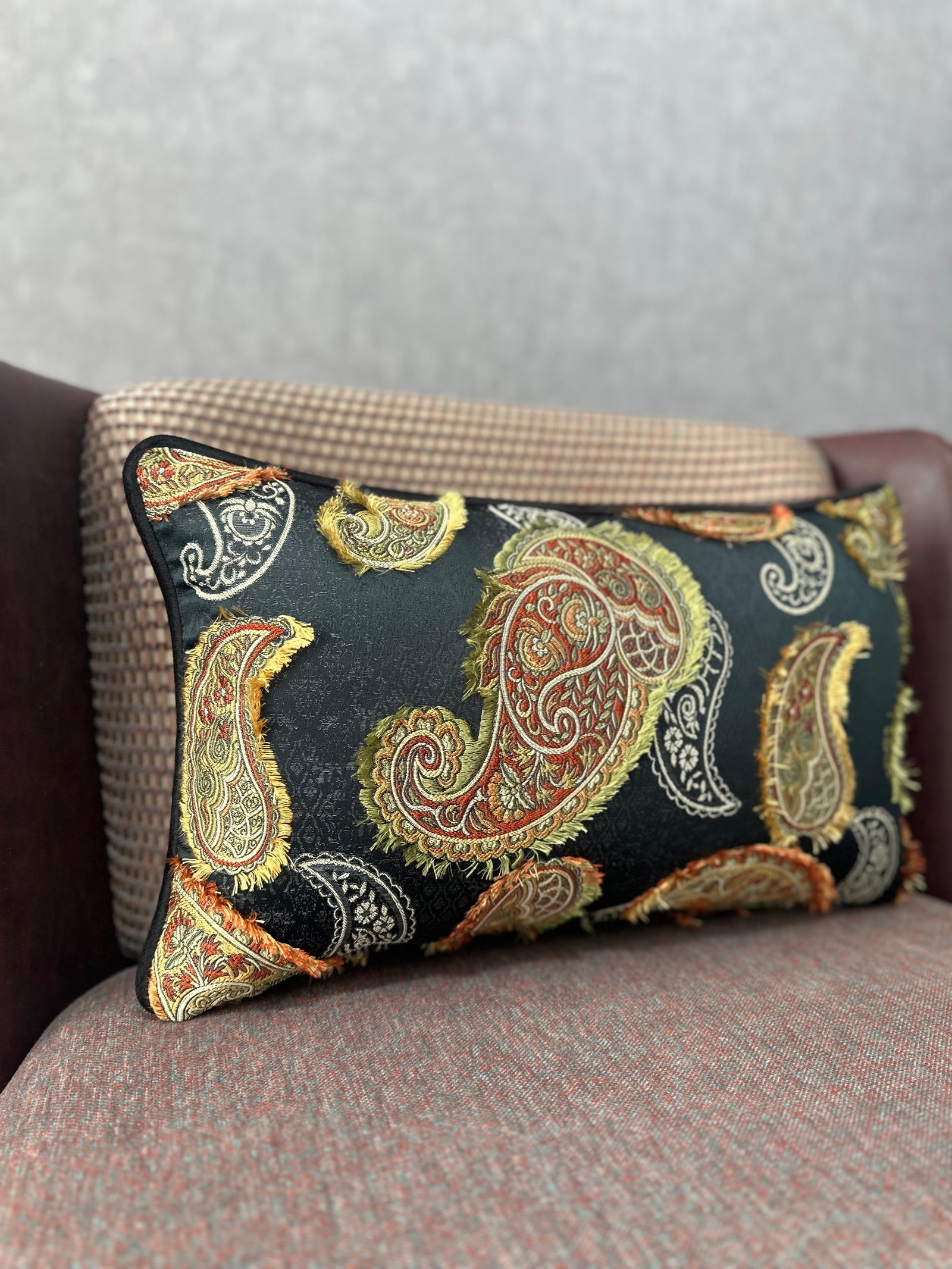 Şal-319 (SİYAH ZEMİNLİ) DİKDÖRTGEN