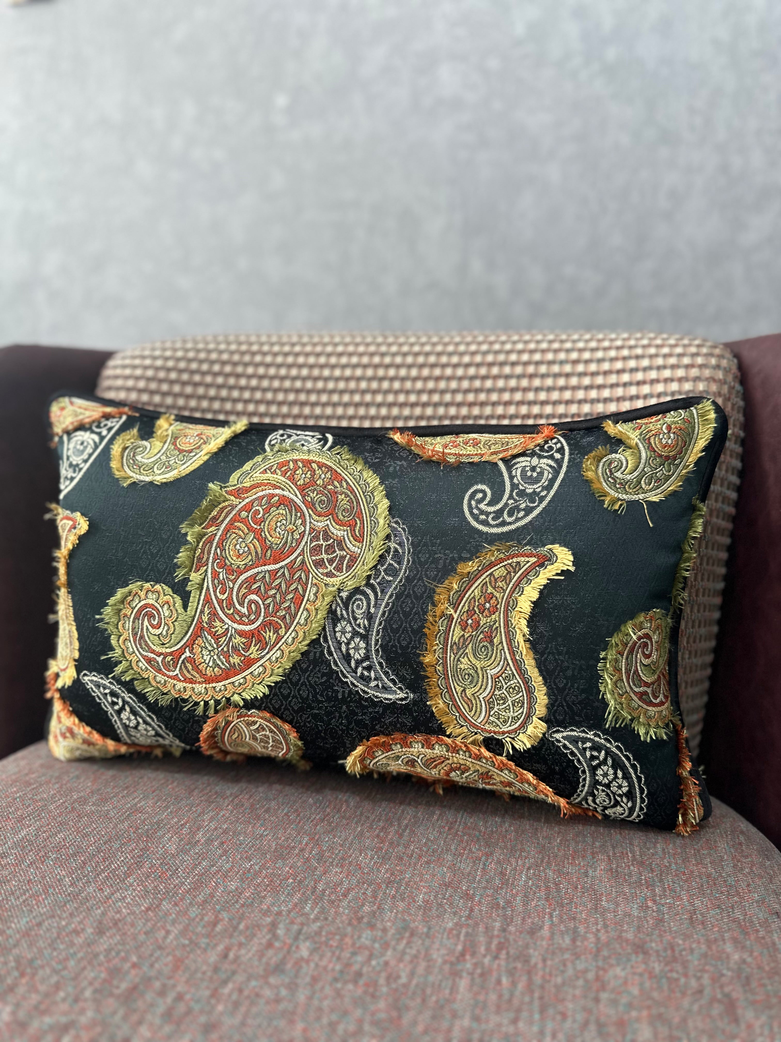 Şal-319 (SİYAH ZEMİNLİ) DİKDÖRTGEN