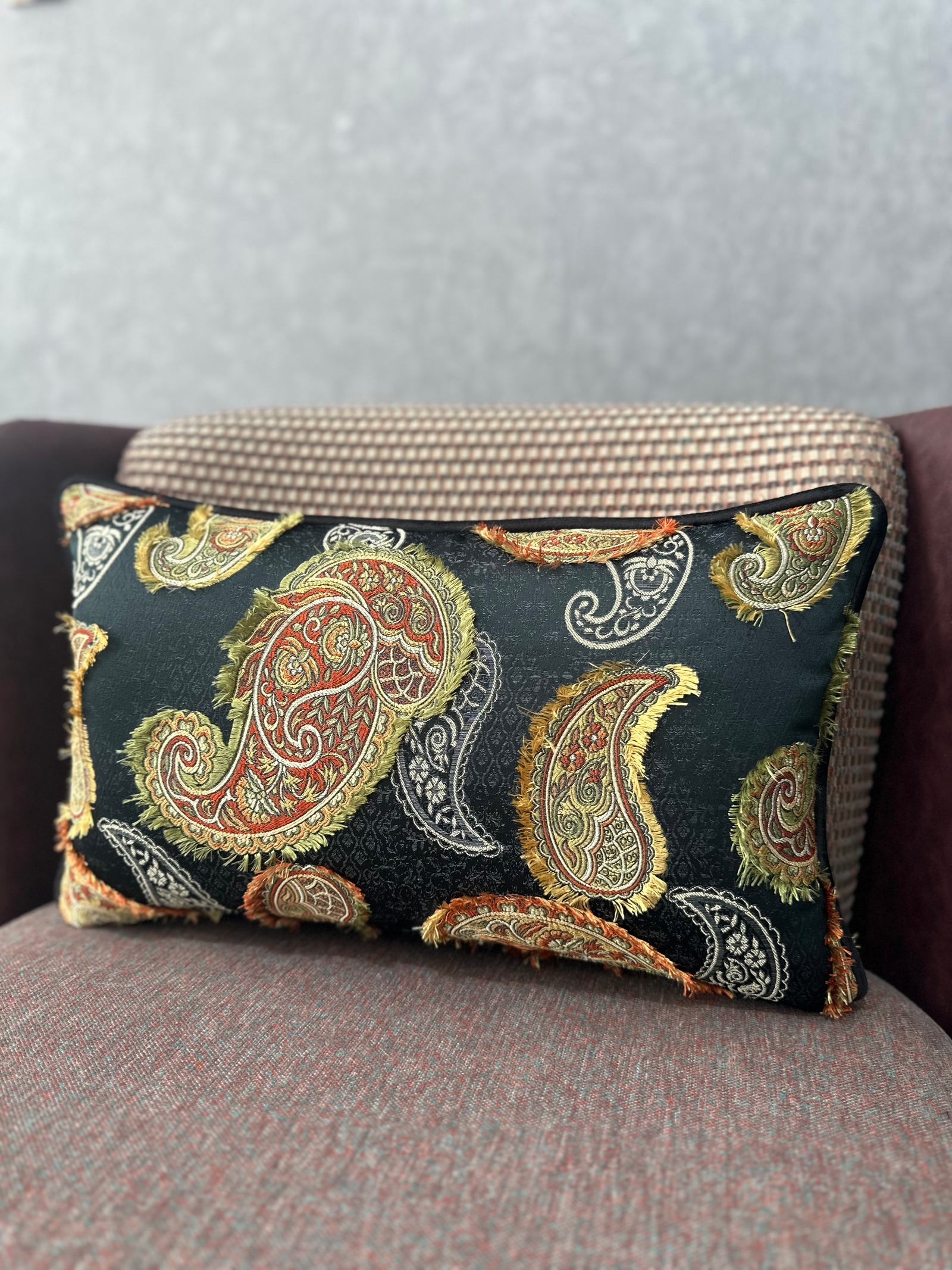 Şal-319 (SİYAH ZEMİNLİ) DİKDÖRTGEN