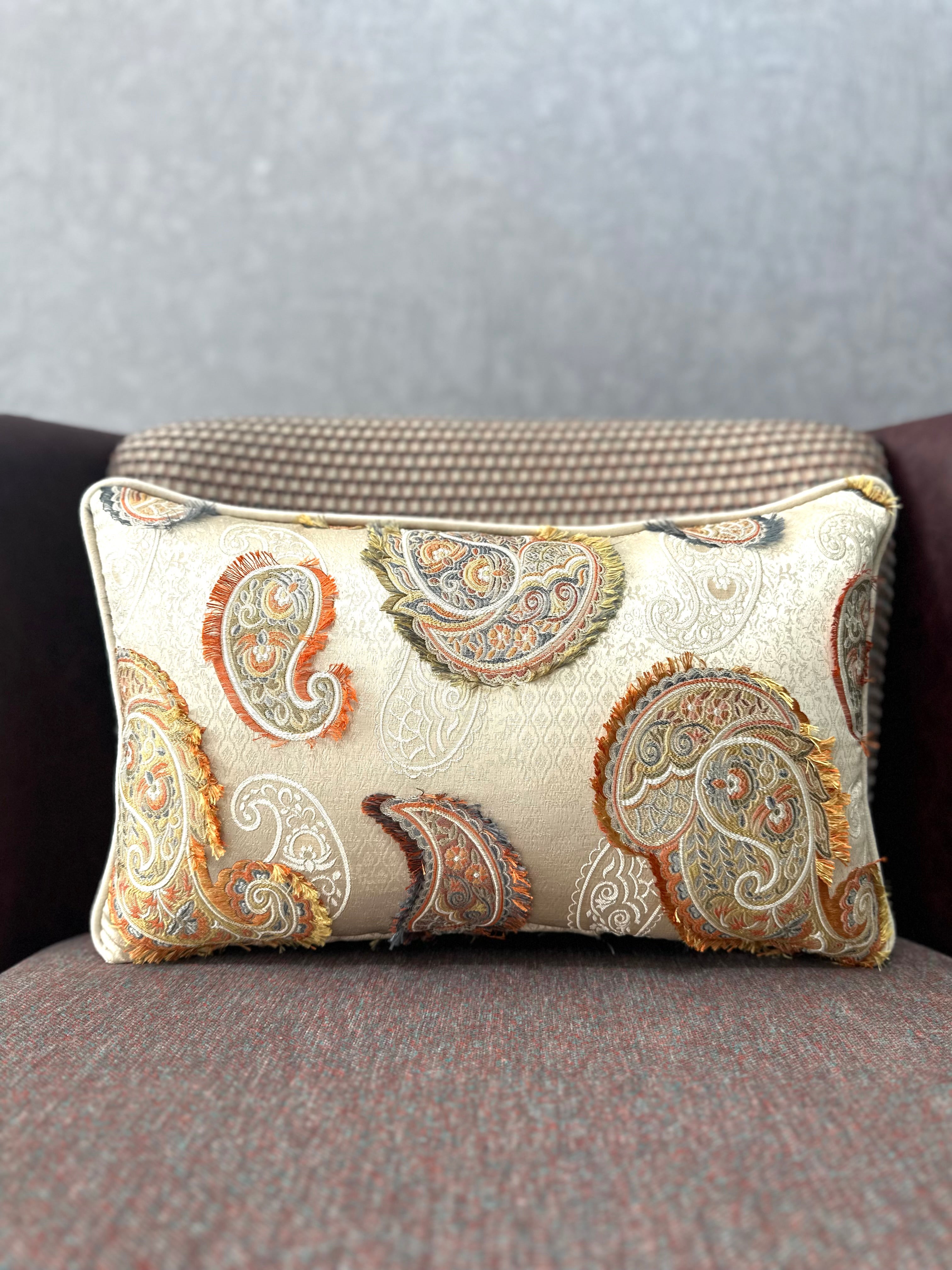 Şal-119 (KREM ZEMİNLİ) DİKDÖRTGEN