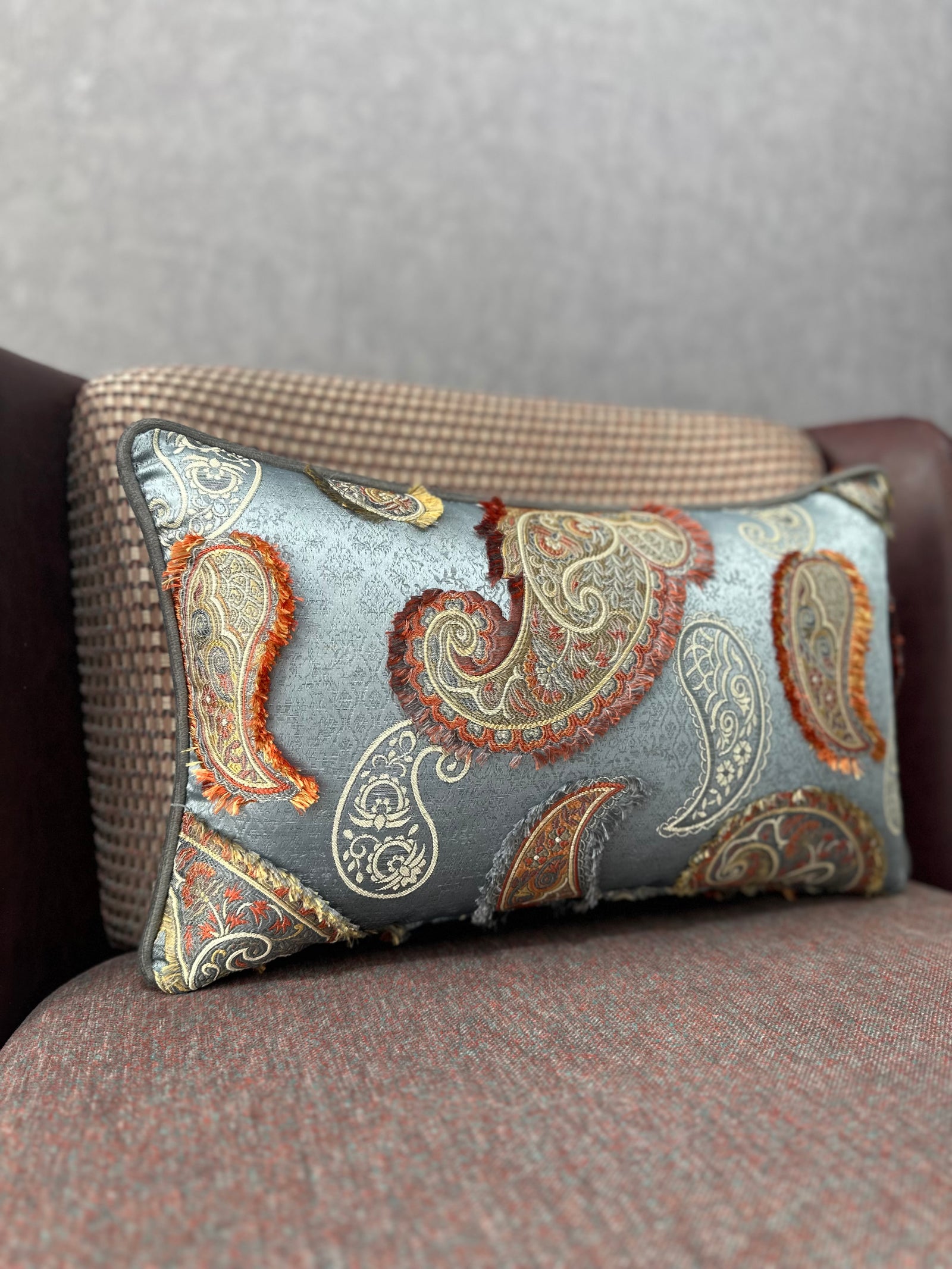 Şal-519 (GRİ ZEMİNLİ) DİKDÖRTGEN