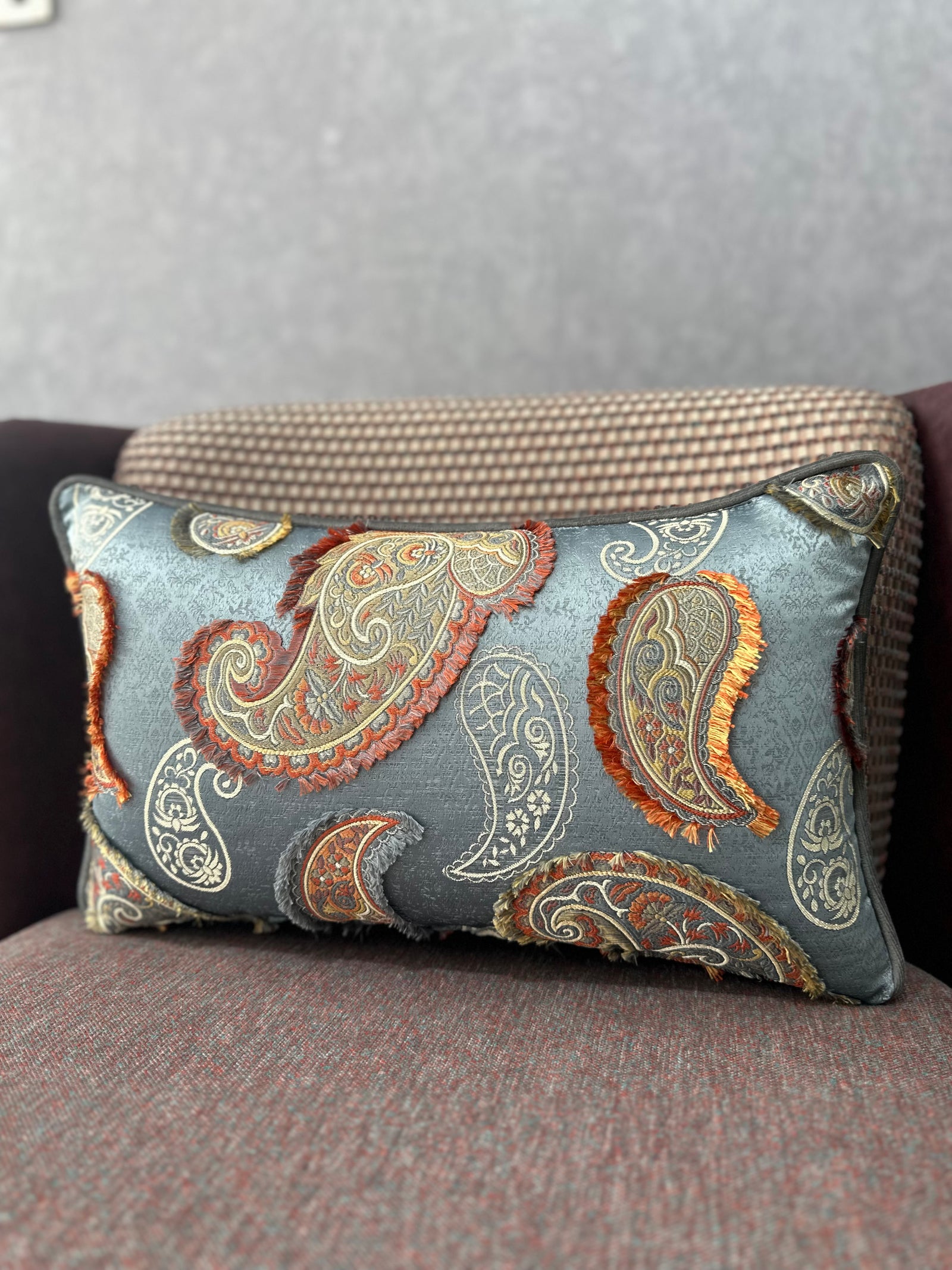 Şal-519 (GRİ ZEMİNLİ) DİKDÖRTGEN