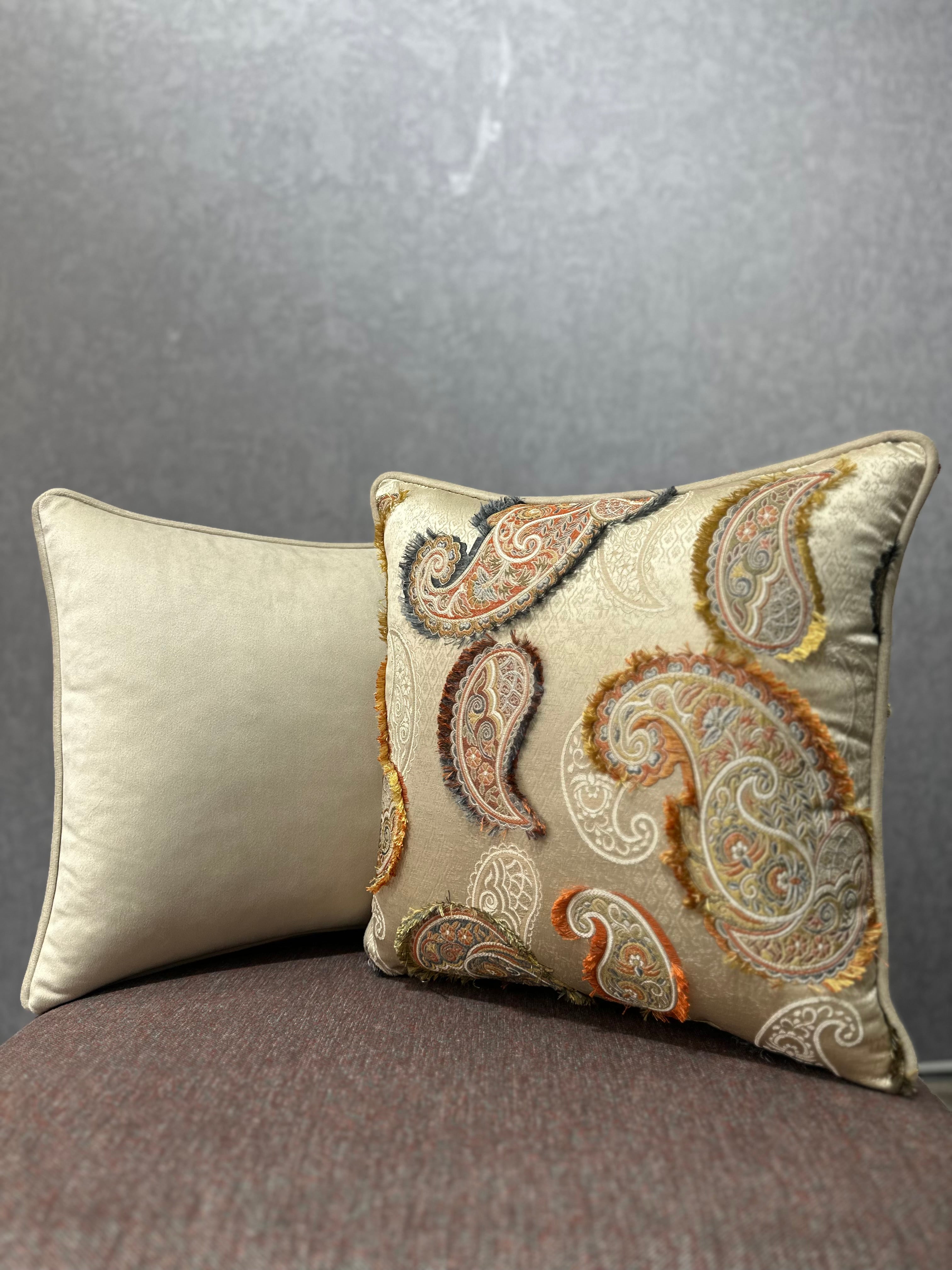 Şal-119 (KREM ZEMİNLİ) İKİLİ KOMBİN