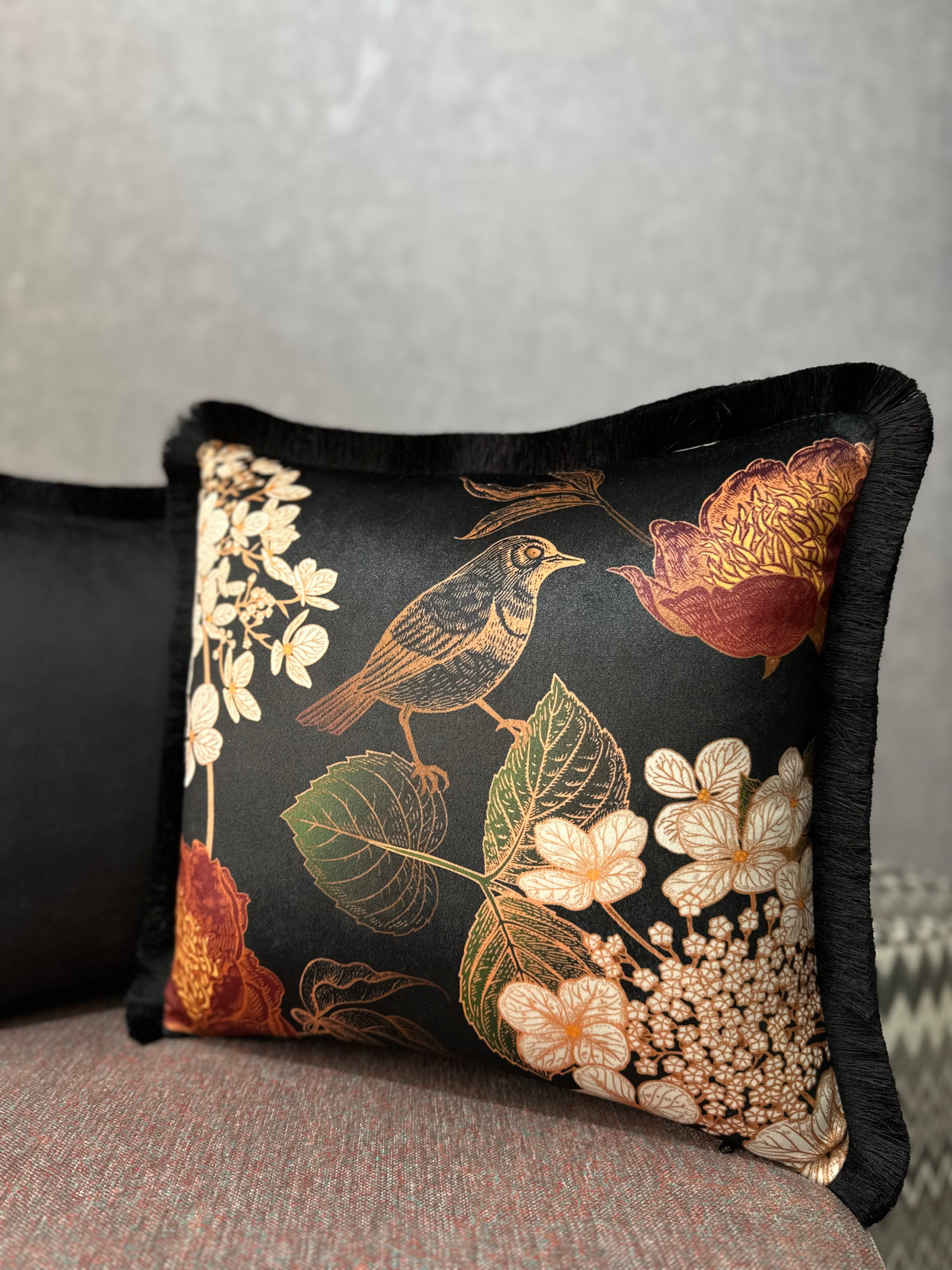 ROBIN-9372 SİYAH PÜSKÜLLÜ İKİLİ KOMBİN