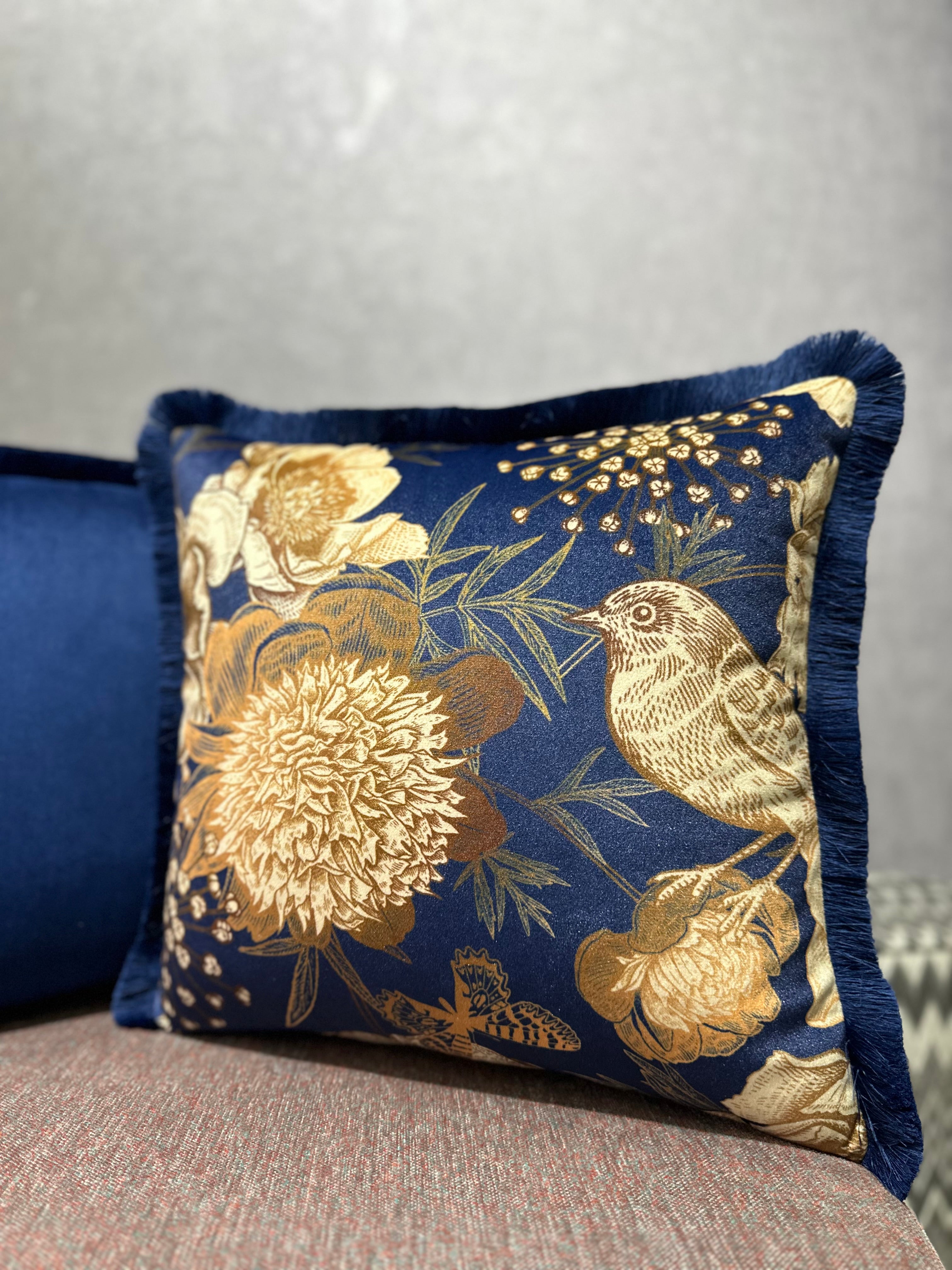 ROBIN-93159 LACİVERT PÜSKÜLLÜ İKİLİ KOMBİN