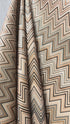 Kadife Chevron Serisi Zigzag Desenli Döşemelik & Perdelik Kadife Kumaş – Kırlentlik ve Dekoratif Kumaş – Metre ile Satış (140 cm En)