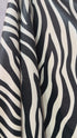 Zebra Desenli İthal Kadife Döşemelik & Perdelik Kumaş – Kırlentlik ve Dekoratif Kumaş – Metre ile Satış (140 cm En)