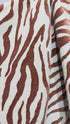 Zebra Desenli Keten Kumaş Metre ile | Animal Print Ağır Gramajlı Dokuma Döşemelik ve Perdelik Ev Dekorasyon Kumaşı – 140 cm En