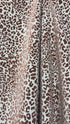 Leopar Desenli Keten Kumaş Metre ile | Animal Print Ağır Gramajlı Dokuma Döşemelik ve Perdelik Ev Dekorasyon Kumaşı – 140 cm En