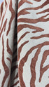 Zebra Desenli Keten Kumaş Metre ile | Animal Print Ağır Gramajlı Dokuma Döşemelik ve Perdelik Ev Dekorasyon Kumaşı – 140 cm En