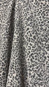 Leopar Desenli Keten Kumaş Metre ile | Animal Print Ağır Gramajlı Dokuma Döşemelik ve Perdelik Ev Dekorasyon Kumaşı – 140 cm En